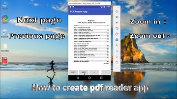 How to create pdf reader app in android studio