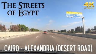 Cairo → Alexandria, Desert Road - Driving in Cairo, Egypt 🇪🇬