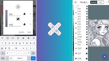 How to use the Pattern Keeper App - Input the missing thread numbers of the blends
