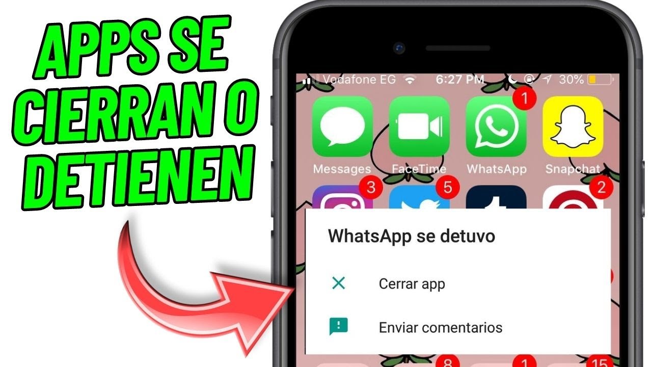 Solucionar error: Se ha detenido la aplicación - YouTube