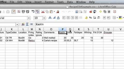 Importing a Generic Recipe Data CSV File into Insight-Live