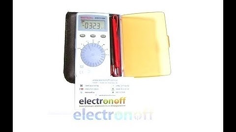 Цифровой мультиметр MS8216 MASTECH. Видеообзор от Интернет-магазина Electronoff
