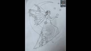 A Fairy Sitting On The Moon Devi Arts