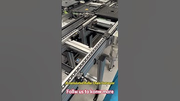 Accumulated Roller Chain Conveyor for Factory Pallet Transfer System