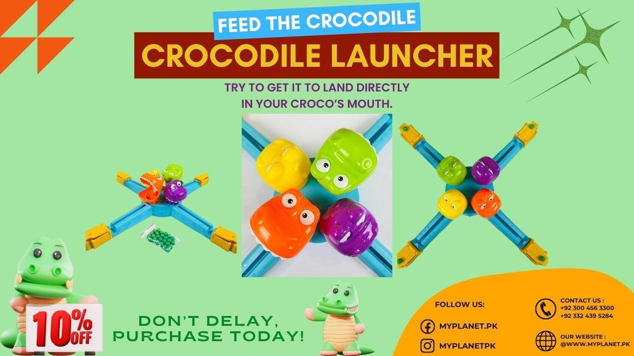 Feed The Crocodile Crocodile Launcher YouTube
