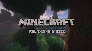 minecraft relaxing a rainy day in the forest w/music that calms your mind