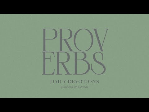 Proverbs | An Introduction | Pastor Jim Cymbala | The Brooklyn Tabernacle