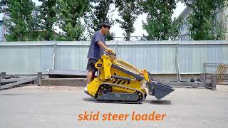 EPA-engine high quality mini tracked skid steer loader. #skidsteer #loader #machine #machinery
