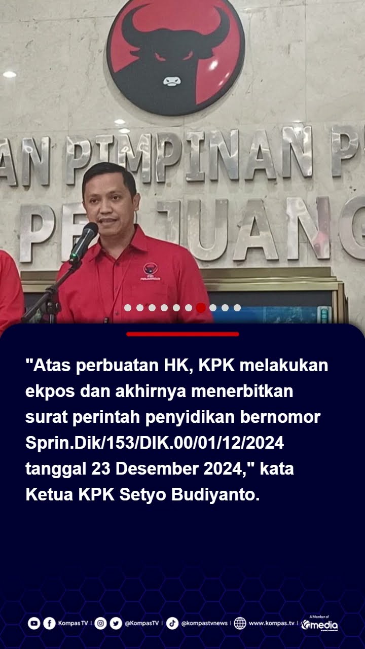 Hasto Kristiyanto Ditetapkan Tersangka oleh KPK, PDI-P: Sangat Politis #pdip #kpk #korupsi