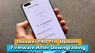 Huawei P40 Pro - How To Update Firmware After Downgrading