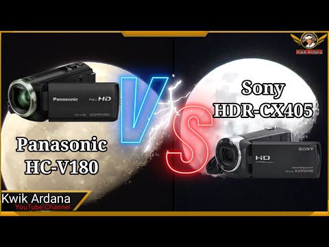 Handycam Panasonic HC-V180 vs Sony HDR-CX405 || TEST ZOOM