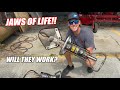 We Found a REAL "Jaws of Life" Setup at the Freedom Factory and Powered Them Up!!! (they're insane)