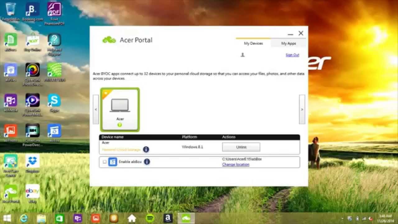 Acer Portal Set Up Your Personal Cloud Storage Youtube