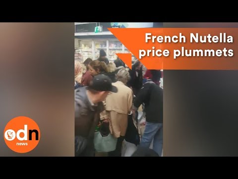 Chaos in French supermarkets as Nutella price plummets