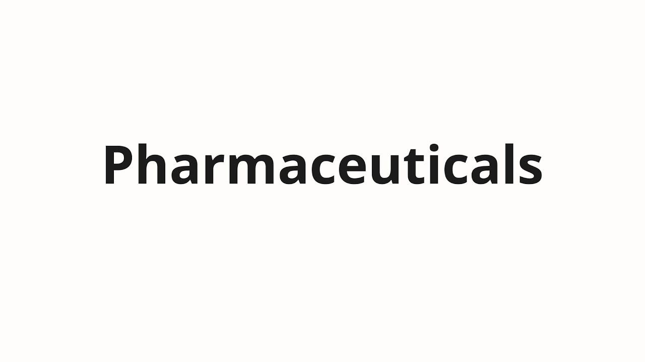 How To Pronounce Pharmaceuticals YouTube how-to-pronounce-pharmaceuticals-youtube