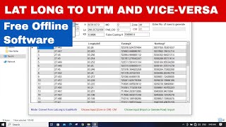 [GIS] Convert Latitude, Longitude To UTM and Vice-Versa | To KML | #free  #Opensource Software