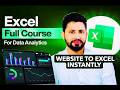 Import Data from Website in Excel | Power Query Data Cleaning Tutorial Hindi