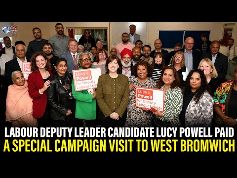 Labour Deputy Leader candidate Lucy Powell paid a special campaign visit to West Bromwich | WNTVUK