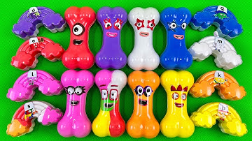 Looking for Numberblocks Bone CLAY & Cloud Colorful! Alphablocks Satisfying ASMR