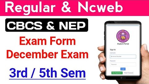 DU Ncweb Exam Form Release 3rd & 5th Semester Dec Exam 2023 | How to fill DU Exam Form Dec Exam 2023