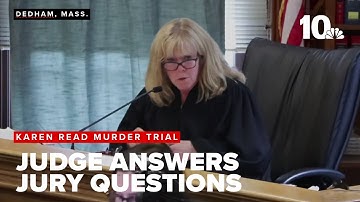 Judge in Karen Read murder trial answers jurors