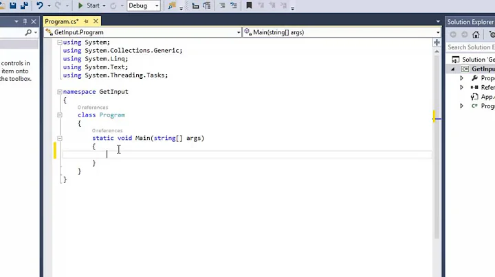 Create a Basic Console Application Visual Studio 2013 C# .Net - Video