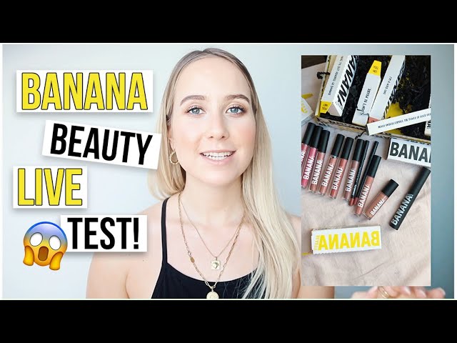 Liquid LIPSTICKS von Banana Beauty im Test! REVIEW \u0026 SWATCHES - Marie  Inspire - YouTube
