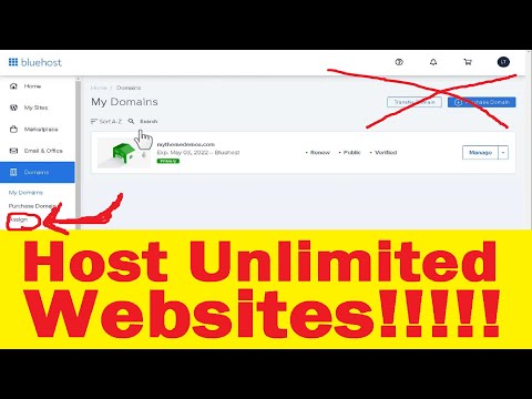 How to Add a New Website to BlueHost With Addon Domain - Host Unlimited Sites
