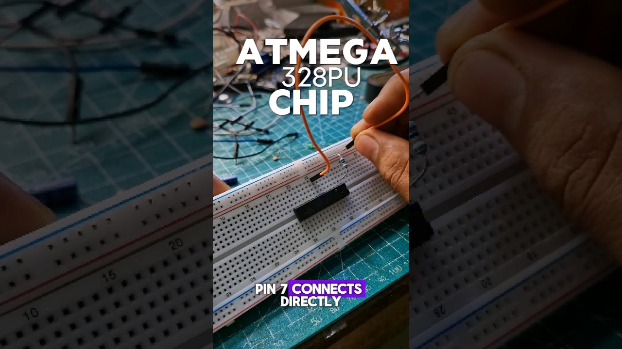 How to Power Up Atmega328 pu chip without Arduino #arduino  #homeautomation #electronics
