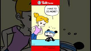 Working Out Be Like... 😨 | Puddi Panda #shorts #comics #funnycomics