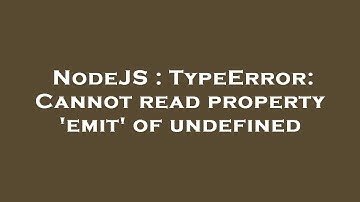 NodeJS : TypeError: Cannot read property 