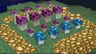 Minecraft Plants vs Zombies 2 - Episode 2 Fume-shroom, Scaredy-shroom, Spore-shroom and Ice-shroom