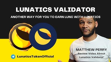 NOW YOU CAN STAKE Your #LUNC with #lunatics ! Lunatics Token Is Now A Terra Luna Classic VALIDATOR