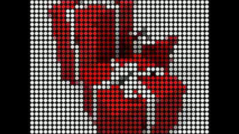 DMX RGB video curtain lights