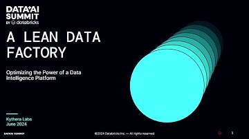 A Lean Data Factory: The Power of a Data Intelligence Platform