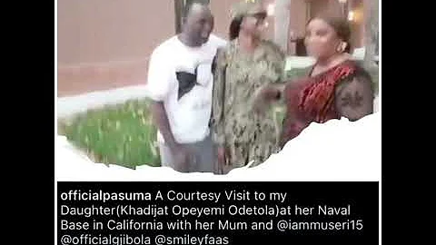 Fuji singer Pasuma visits daughter who is a naval officer in US navy at her naval base in California