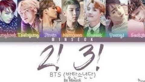 2! 3! (2016 Purple ocean project by Army and BTS reaction to it) Color Coded Lyrics 가사)