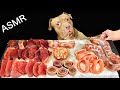 BEST MUKBANG VIDEO PITBULL EATING RAW FOODS SHEEP TONGUE BRAIN DUCK NECK HORSE TRACHEA