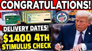 GREAT MOMENT AHEAD!  $1400 4TH STIMULUS CHECK NEW DEPOSIT DATES ARE REVEALED BY IRS FOR EVERYONE!