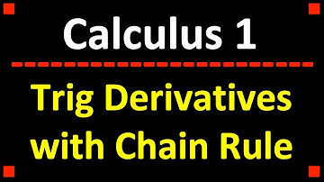 Trig Derivatives including Chain Rule (4 Examples) ❖ Calculus