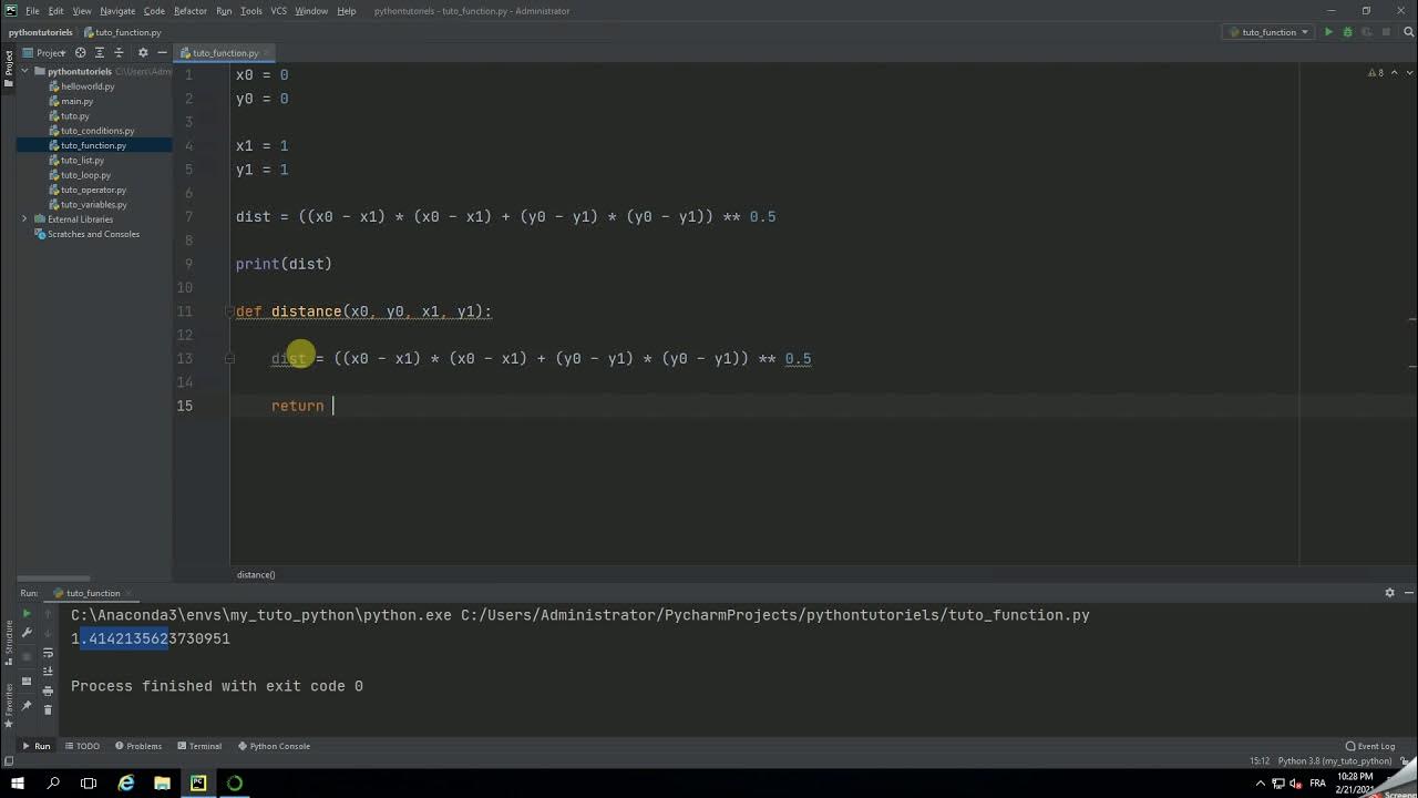 Explications sur les fonctions en Python 3 - YouTube