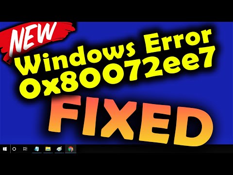 Windows Store Error Code 0x80072ee7