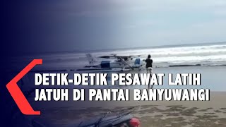 Detik Detik Video Amatir Rekam Pesawat Latih Jatuh di Banyuwangi