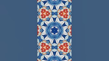Blue & Orange Kaleidoscope Loop | Relaxing Calming Geometric Visuals #kaleidoscope #relaxingvisuals