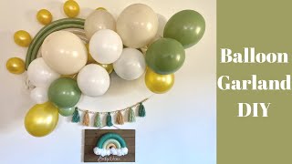 How to Make a Balloon Garland | Sage Green Baby Shower Decor, Eucalyptus Bridal Shower Wedding Decor