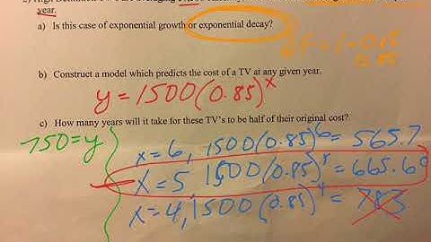 Using Exponential Models (9)
