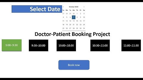 Doctor Patient Appointment Booking Project in ASP.NET CORE