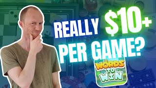 Words To Win App Review – Really $10+ Per Game? (REAL Truth) screenshot 1