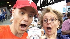With my mom at Citizens Bank Park 