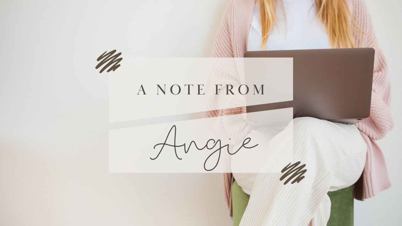 A note from Angie/ Profitable Printables Masterclass - YouTube